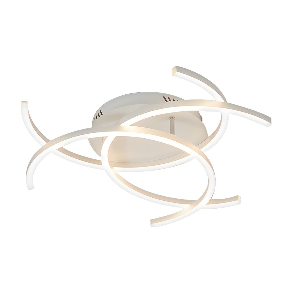 WINTHROP MODERN DUAL-LIGHT DIMMABLE CEILING LAMP WITH REMOTE CONTROL