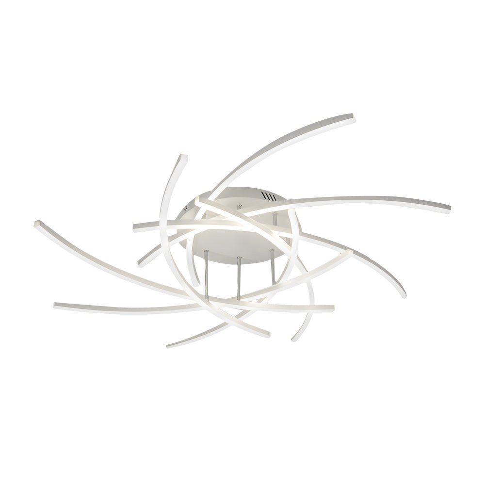 WINTHROP MODERN DUAL-LIGHT DIMMABLE CEILING LAMP WITH REMOTE CONTROL