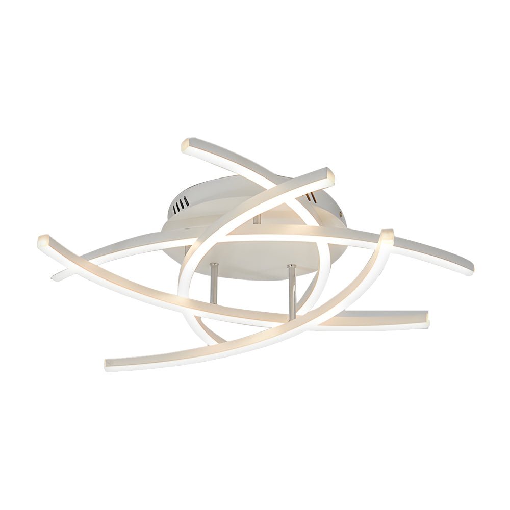 WINTHROP MODERN DUAL-LIGHT DIMMABLE CEILING LAMP WITH REMOTE CONTROL
