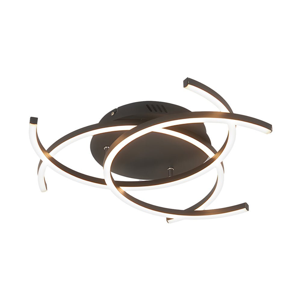 WINTHROP MODERN DUAL-LIGHT DIMMABLE CEILING LAMP WITH REMOTE CONTROL