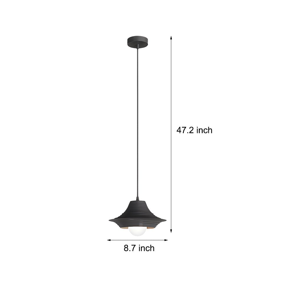 WINTHORPE STRIPED IRON TRIO-DIMMER NORDIC PENDANT LIGHT