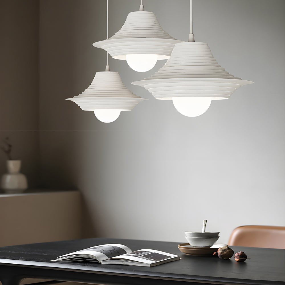 WINTHORPE STRIPED IRON TRIO-DIMMER NORDIC PENDANT LIGHT
