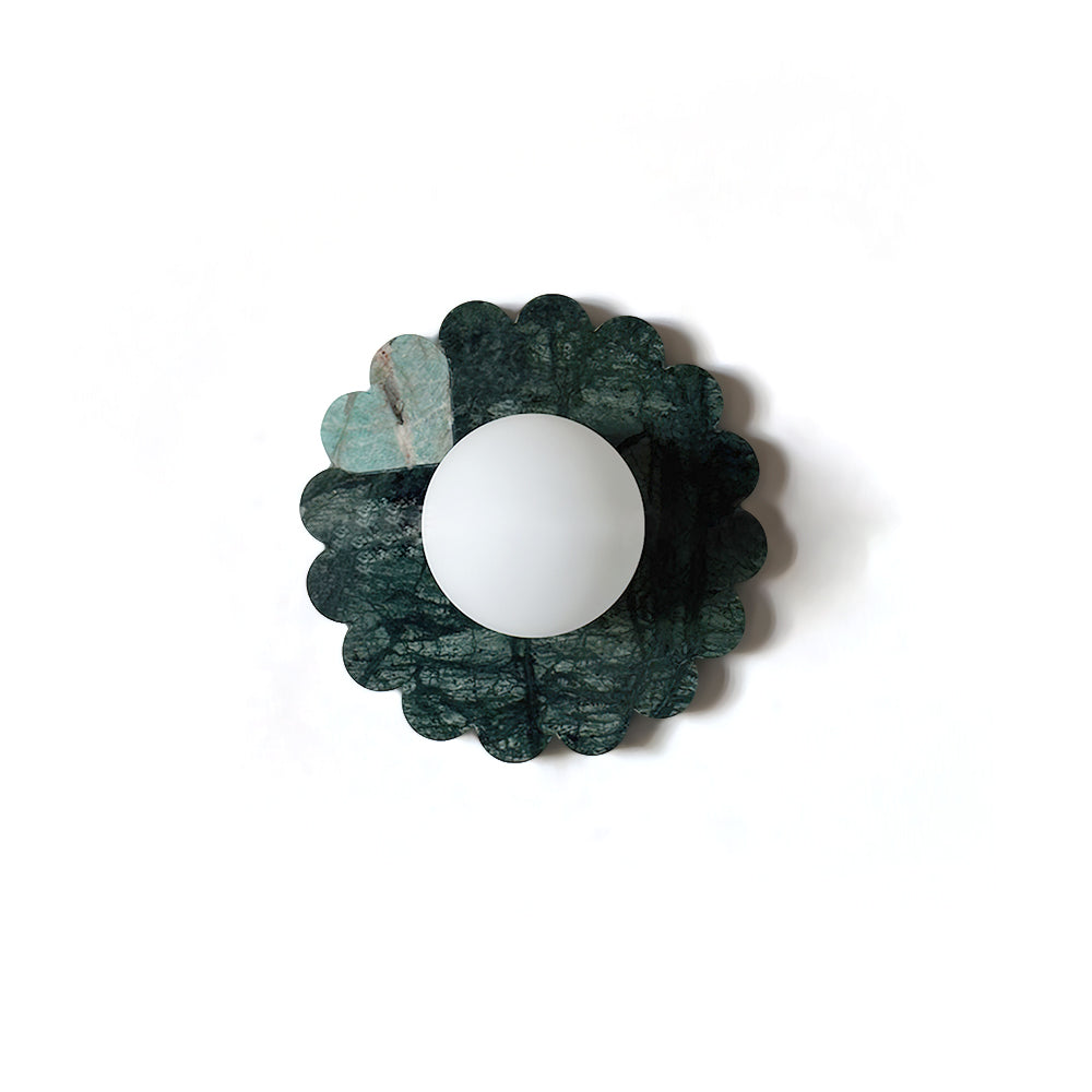 ROSEWOOD MARBLE FLUSH MOUNT LUMINAIRE