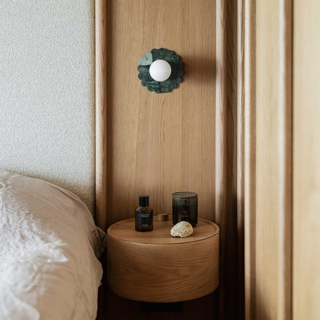 ROSEWOOD MARBLE FLUSH MOUNT LUMINAIRE