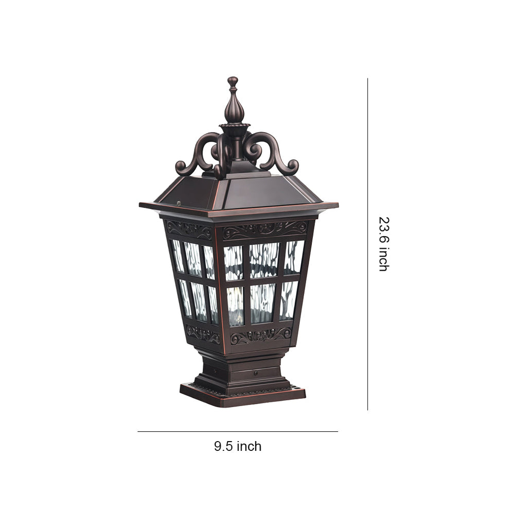 RAVENSWOOD WEATHERPROOF ALUMINUM GARDEN COLUMN LIGHT