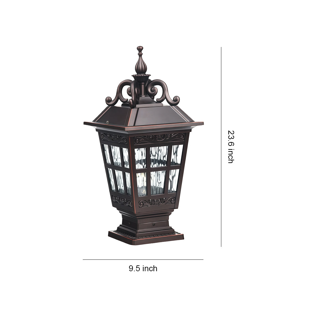 RAVENSWOOD WEATHERPROOF ALUMINUM GARDEN COLUMN LIGHT