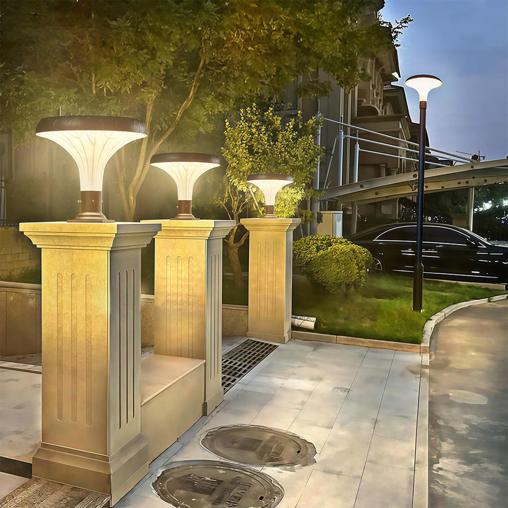 CHATHAM STONE-FINISH OUTDOOR LANTERN WITH HIGH-OUTPUT ILLUMINATION