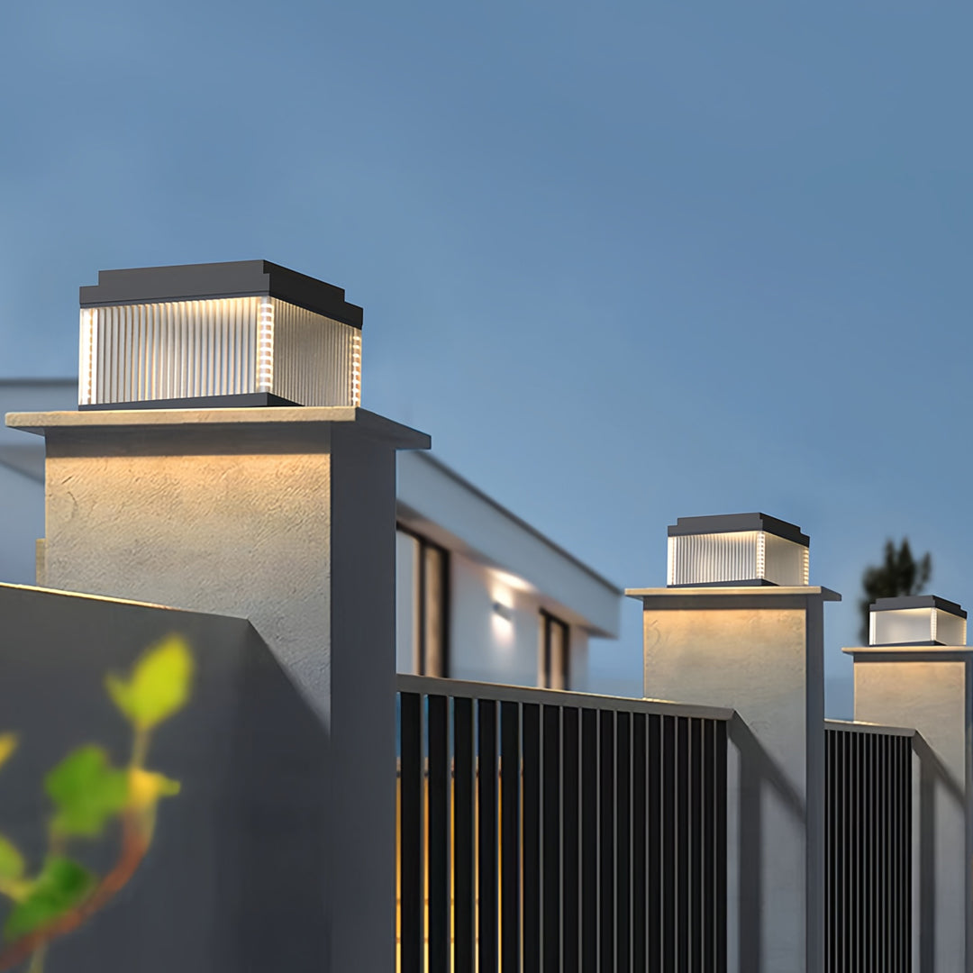 LANGLEY COURTYARD WATERPROOF PILLAR LANTERN