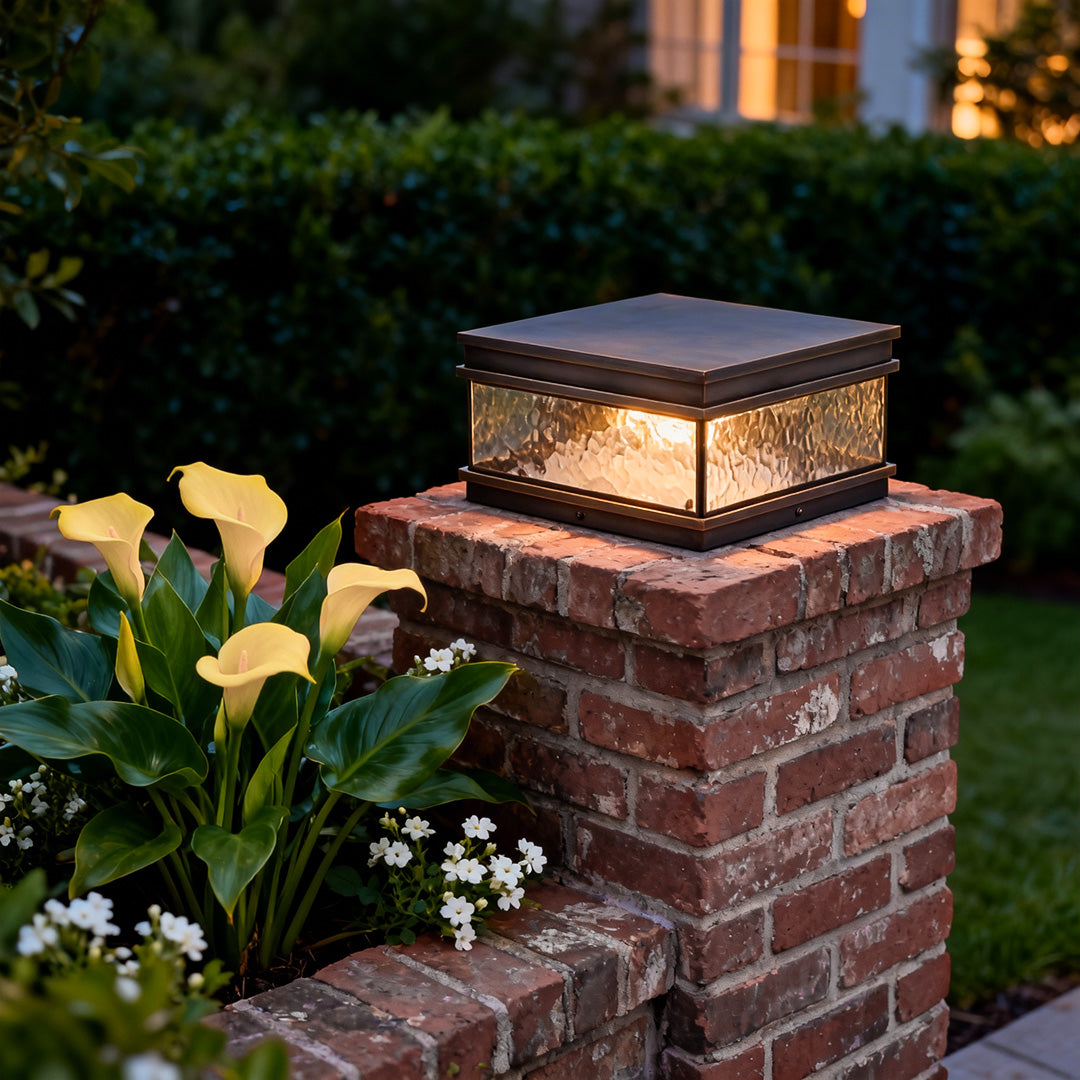 RAVENHURST SQUARE PILLAR GARDEN LANTERN