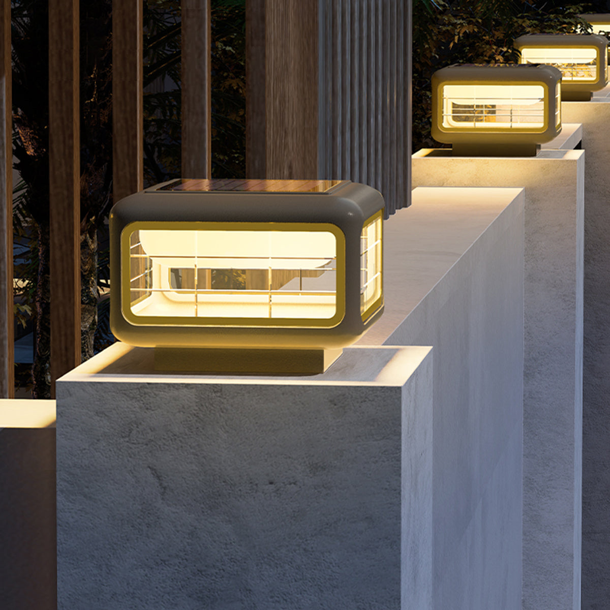 RAVENSCROFT RAINPROOF OUTDOOR COLUMN LANTERN - CONTEMPORARY SIMPLICITY