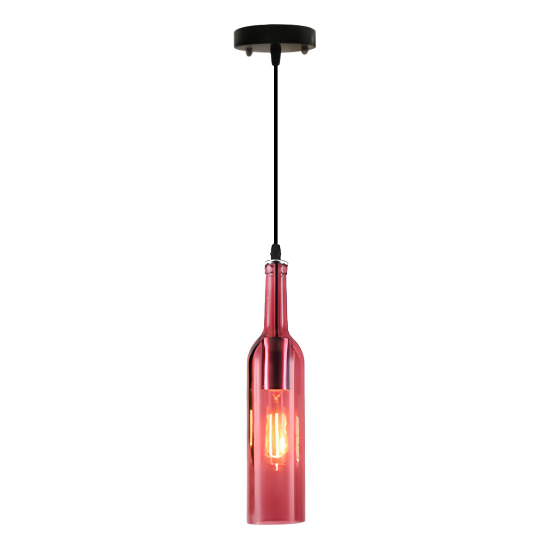 WINDSOR HUE VINTAGE GLASS WINE BOTTLE CEILING LANTERN