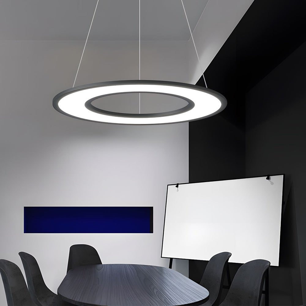 WINDSOR ORBITAL BLACK & WHITE LED HANGING LAMP