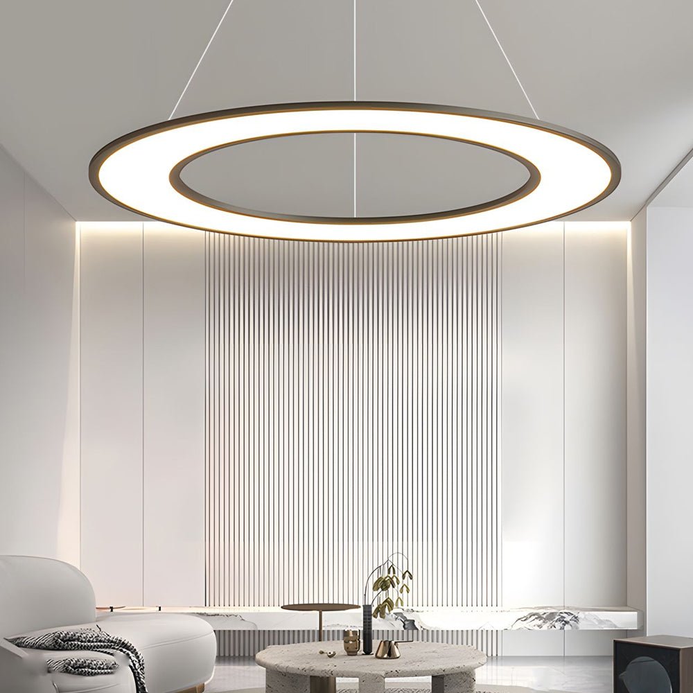 WINDSOR ORBITAL BLACK & WHITE LED HANGING LAMP