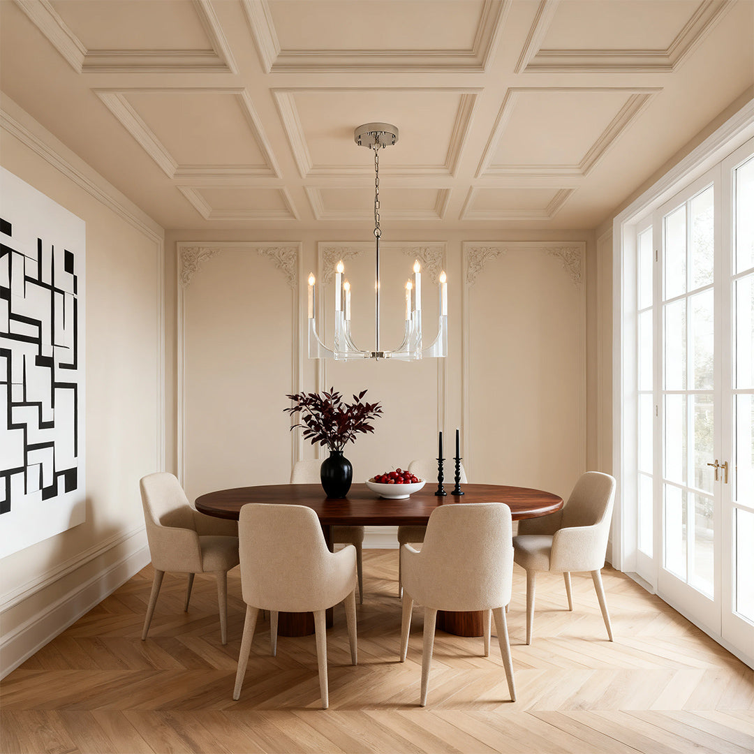 CHARLESTON CRYSTAL GLOBE CEILING LANTERN
