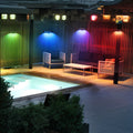 1. **WALTHAM SUNSET ILLUMINATOR** - A solar-powered outdoor wall wash light designed to cast a warm, inviting glow across your patio or garden walls, featuring a waterproof design for all-weather durability.

2. **KENSINGTON RAINBOW REFLECTOR** - This fou