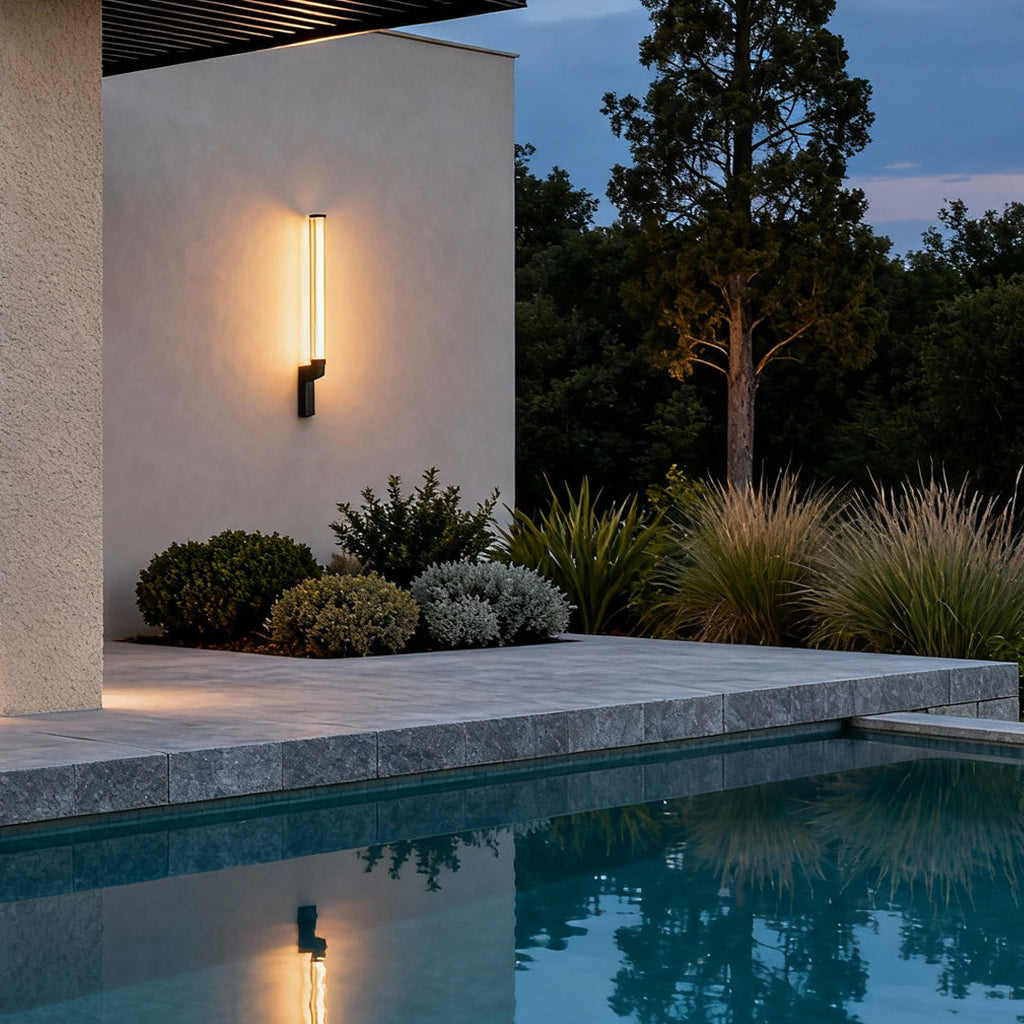 WINTHROP MODERN GLASS OUTDOOR SCONCE