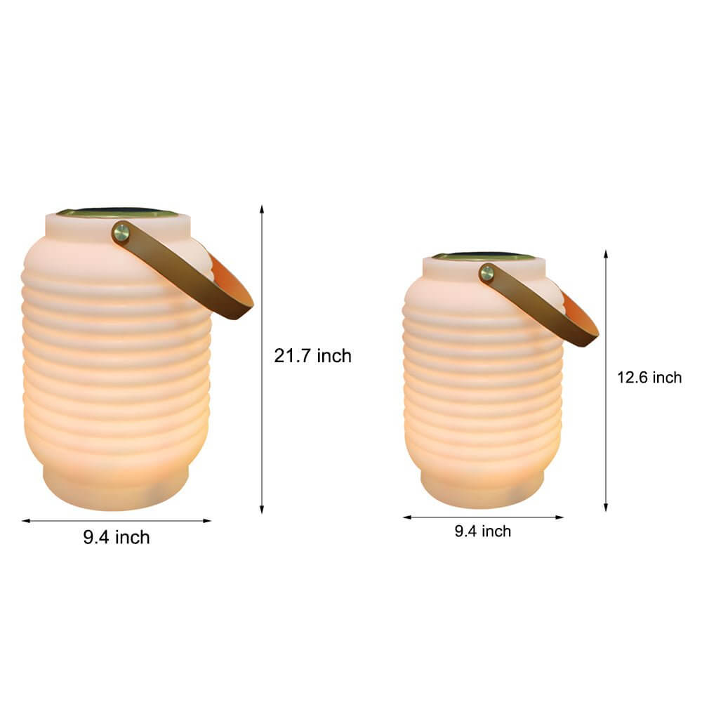 WINTHROP RAINBOW GLOW OUTDOOR LANTERN WITH SOLAR AND USB CHARGING