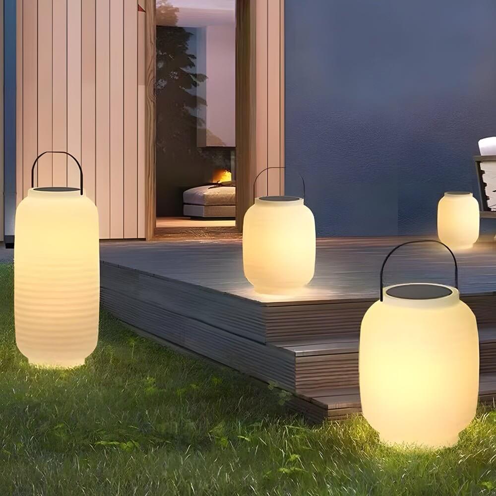WINTHROP RAINBOW GLOW OUTDOOR LANTERN WITH SOLAR AND USB CHARGING