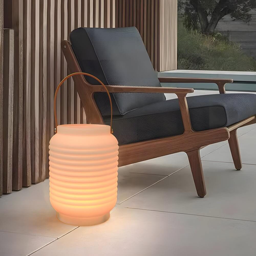 WINTHROP RAINBOW GLOW OUTDOOR LANTERN WITH SOLAR AND USB CHARGING