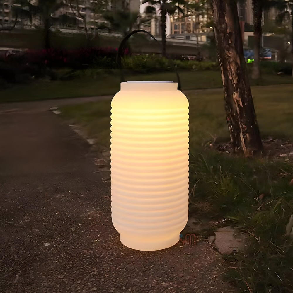 WINTHROP RAINBOW GLOW OUTDOOR LANTERN WITH SOLAR AND USB CHARGING