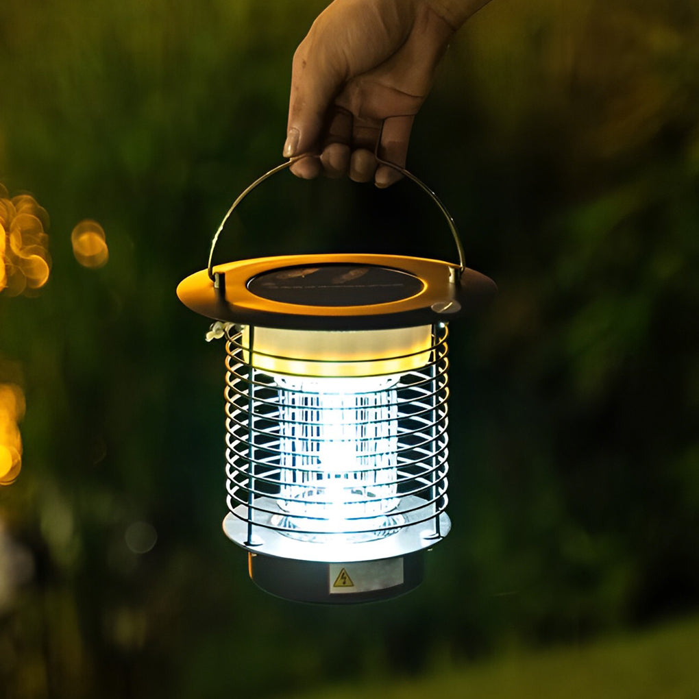 CHARLESTON PURPLE GLOW SOLAR INSECT TRAP LANTERN