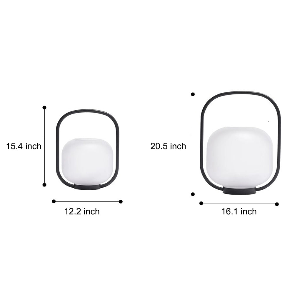 FARINGTON SOLAR GLOW RECHARGEABLE LANTERN WITH WATER-RESISTANT DESIGN