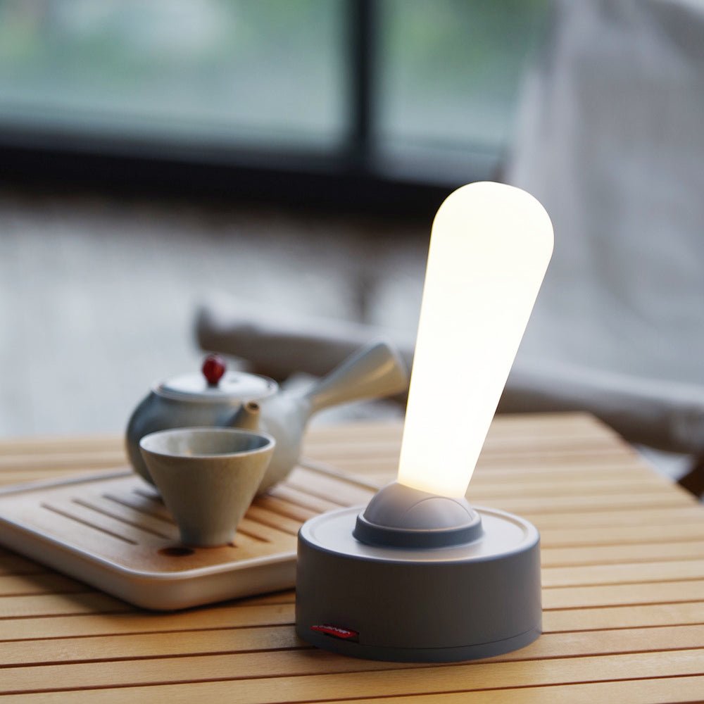 FENWICK USB MOONLIGHT DESK LAMP WITH CONTEMPORARY TOGGLE SWITCH AND SOFT AMBER GLOW