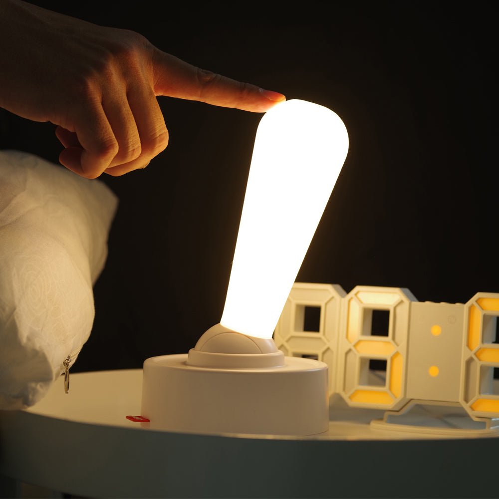 FENWICK USB MOONLIGHT DESK LAMP WITH CONTEMPORARY TOGGLE SWITCH AND SOFT AMBER GLOW