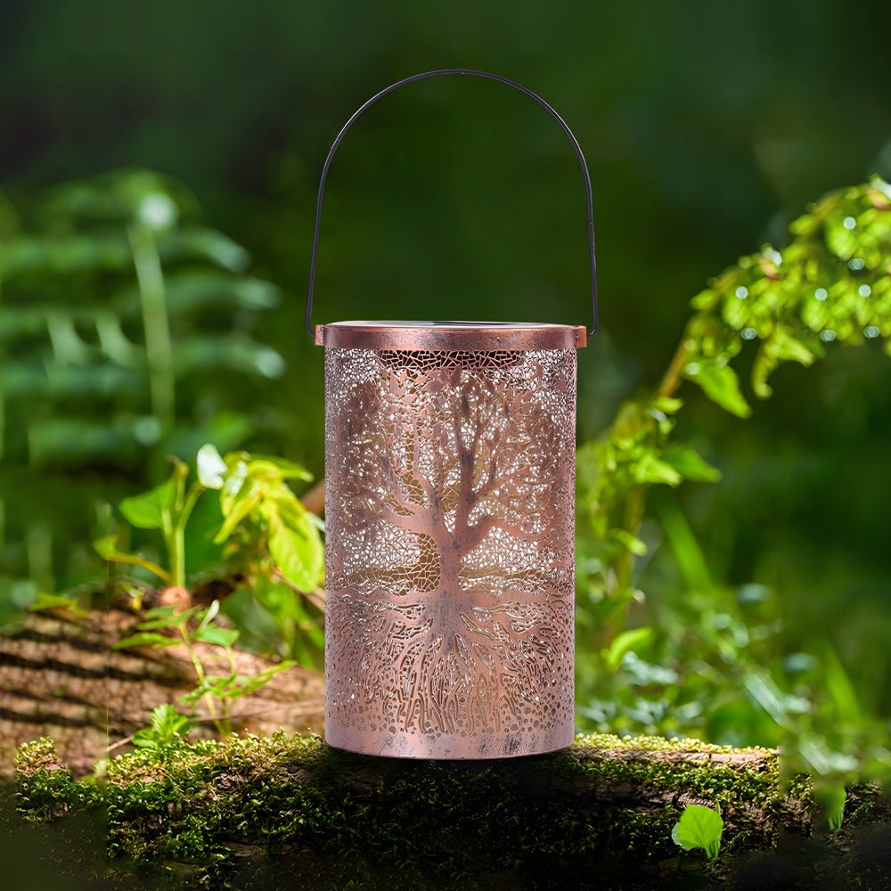 WHITBY SOLAR-POWERED VINTAGE TREE HANGING LANTERN