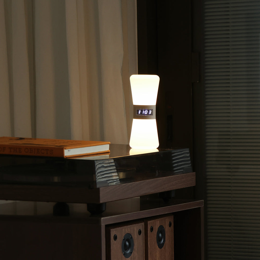 WINDSOR HOURGLASS ILLUMINATION TABLE LAMP WITH GRAVITY SENSOR