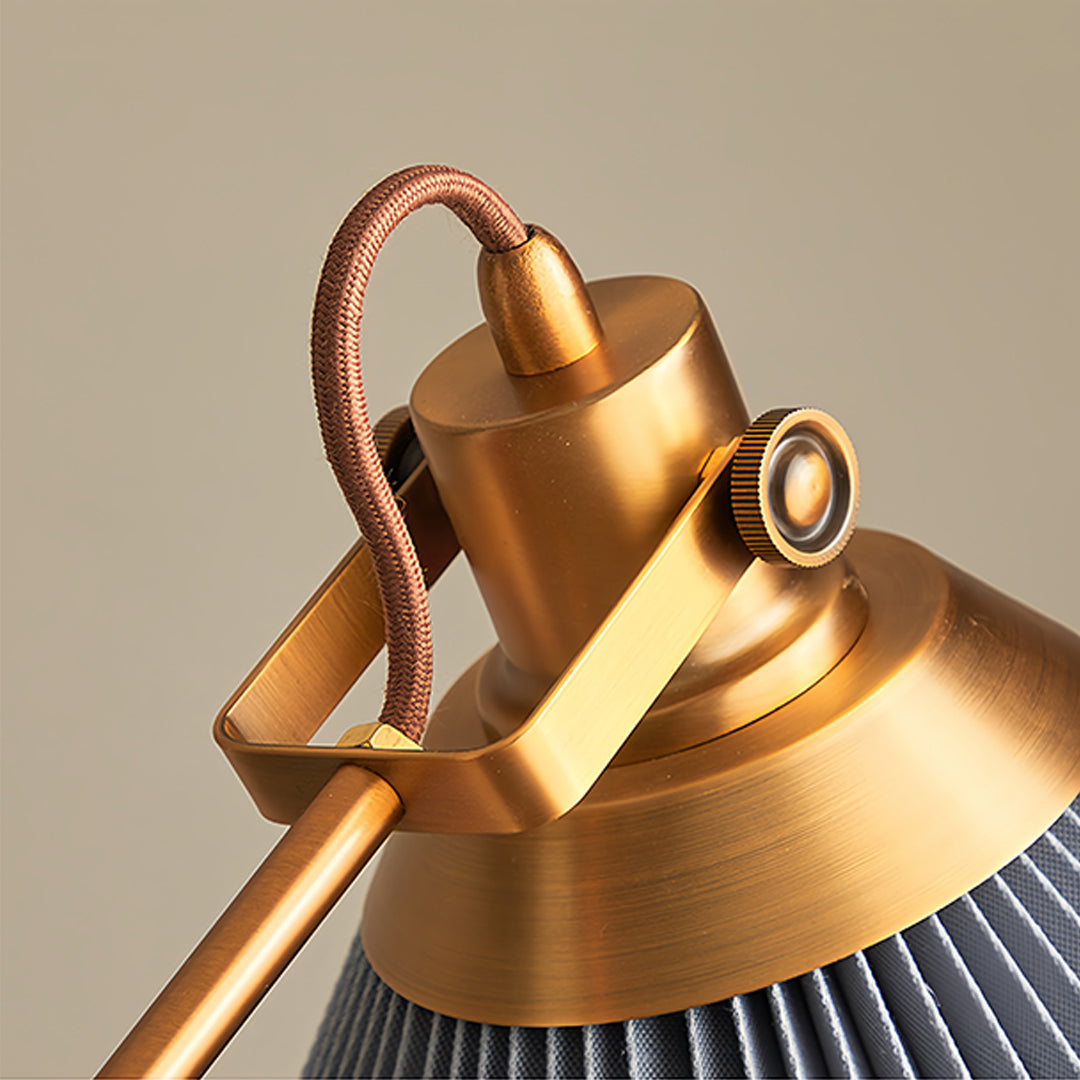 CHARLESTON SWING ARM READING LAMP, ADJUSTABLE FLOOR LIGHT WITH RETRO DESIGN