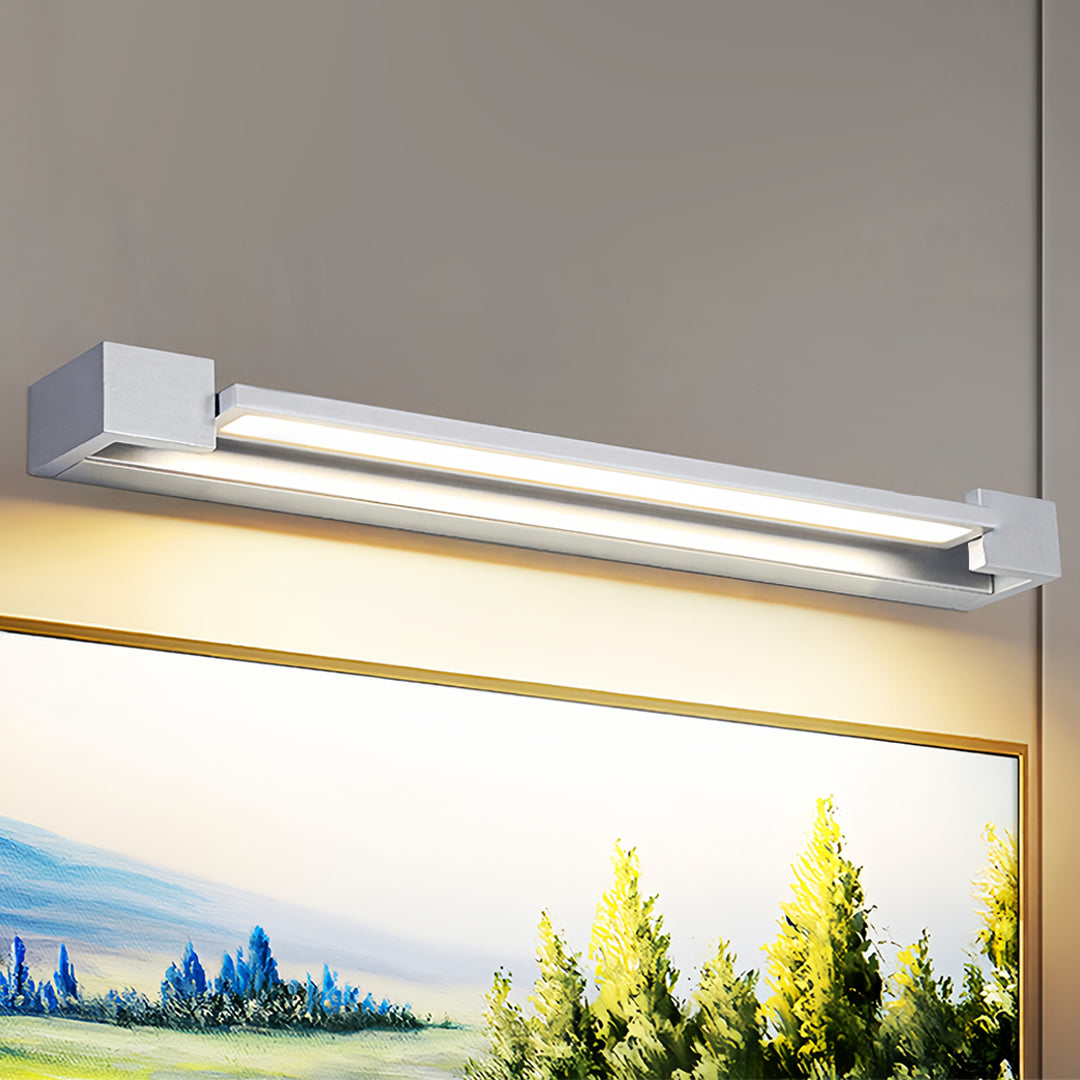 WINTHROP POLISHED CHROME VANITY ILLUMINATOR WITH INTEGRATED MIRROR