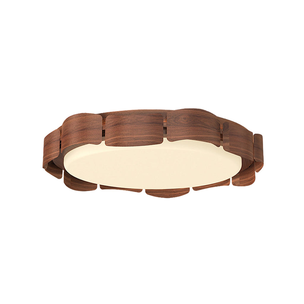 WINDSOR WOODEN RAY FLUSH MOUNT LIGHTING