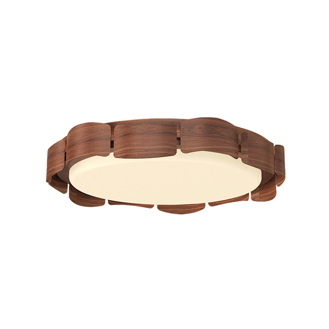 WINDSOR WOODEN RAY FLUSH MOUNT LIGHTING