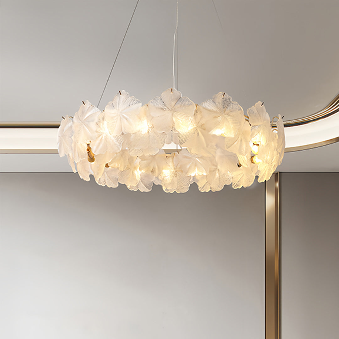 CHARLOTTESVILLE CRYSTAL CIRCLE CHANDELIER