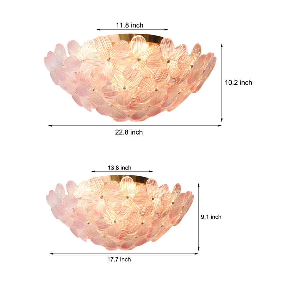 FLORENCE PETAL GLASS CEILING LANTERN