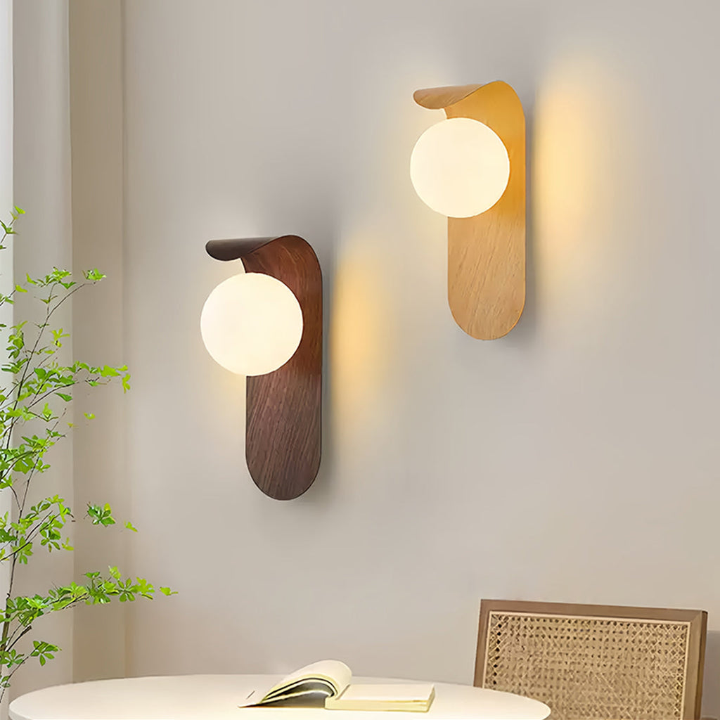 WINTHROP WOODEN GRAIN WALL SCONCE WITH LED ILLUMINATION