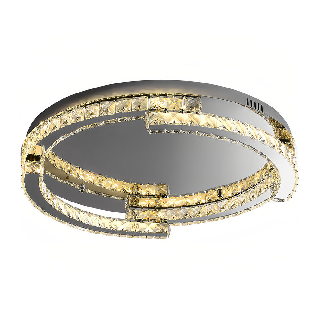 WINTHORPE CRYSTAL EMBELLISHED LED CEILING DISK LIGHT