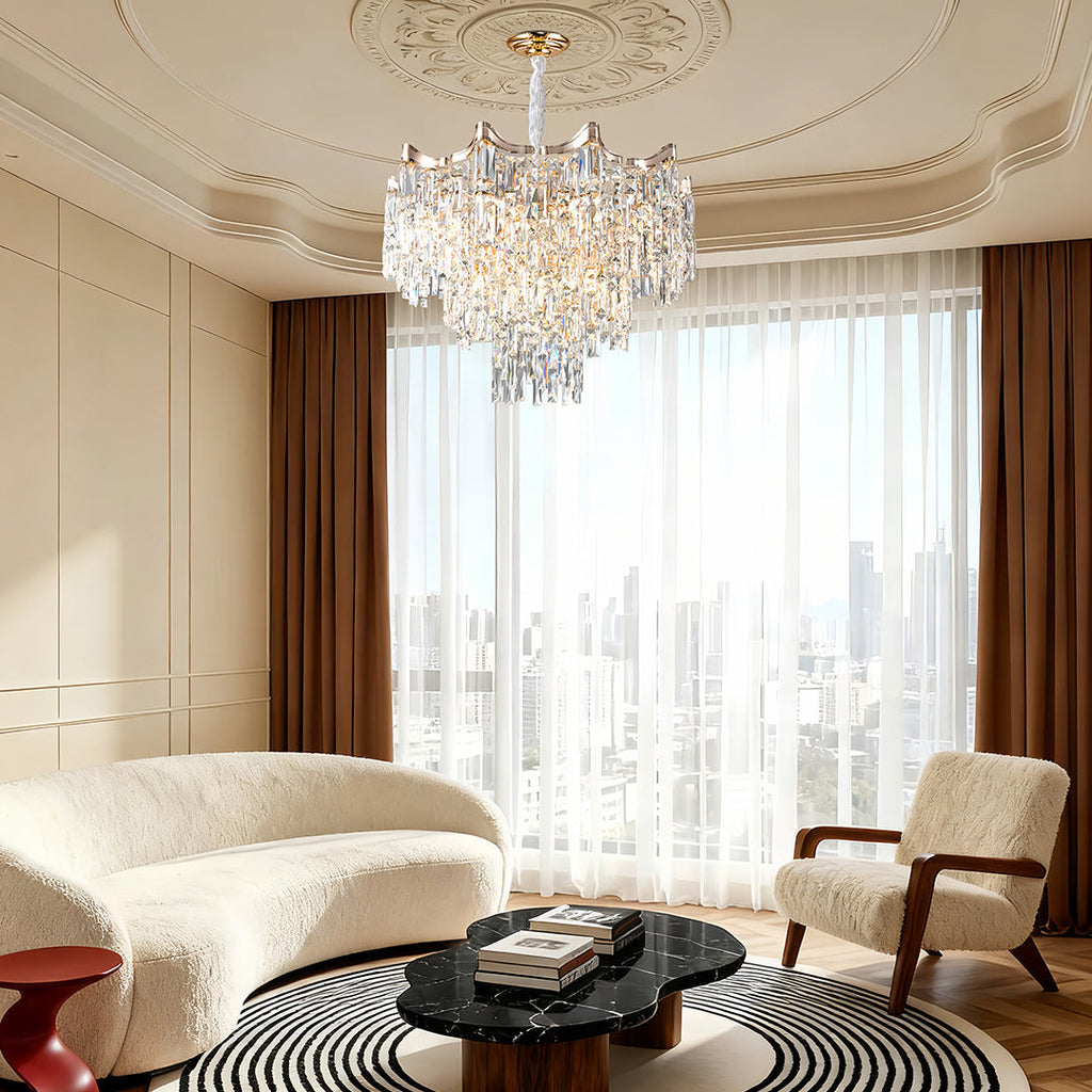 WINDSOR CRYSTAL TIERED CEILING LANTERN