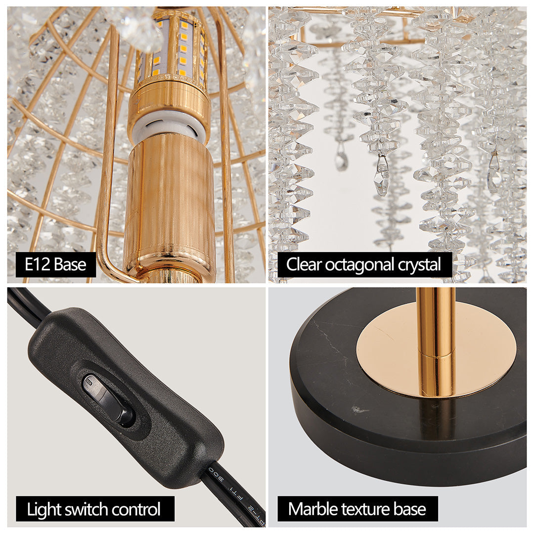 WINDSOR CRYSTAL EMBELLISHED NIGHTSTAND ILLUMINATOR