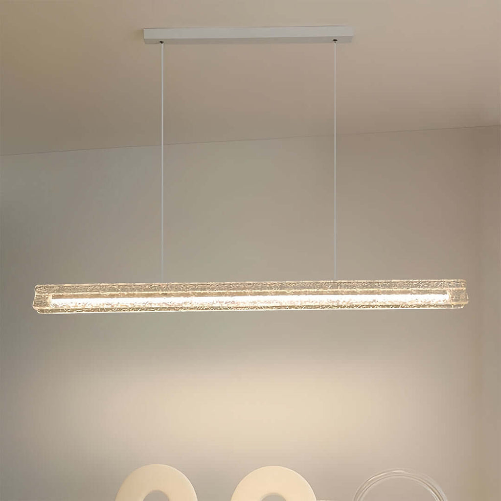 WINDSOR FROSTED ACRYLIC ISLAND PENDANT LIGHT