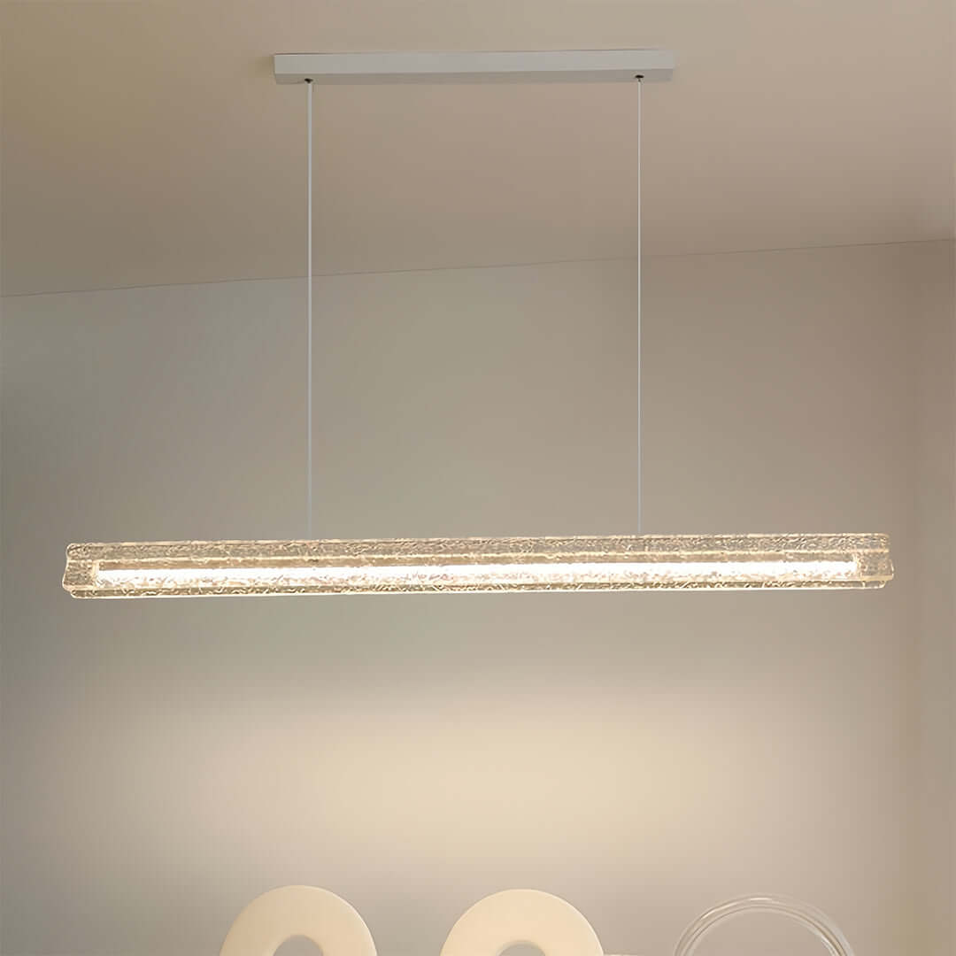 WINDSOR FROSTED ACRYLIC ISLAND PENDANT LIGHT