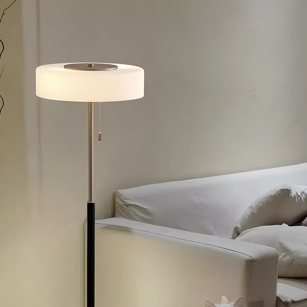 WINDSOR HEIGHTS LED DRUM SHADE STANDING LANTERN