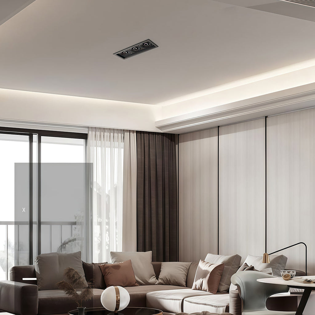 WINTHROP LED INSET ILLUMINATOR WITH ANTI-GLARE TECHNOLOGY"  
2. "KENSINGTON SHADOW-FREE RECESSED LIGHTING MODULE"  
3. "FELSTEAD LUMINAIRE: DISCREET INDOOR SPOTLIGHT"  
4. "BARNETT CEILING COVE LIGHT WITH GLARE REDUCTION"  
5. "HARTWELL ILLUMINATION: SLEE