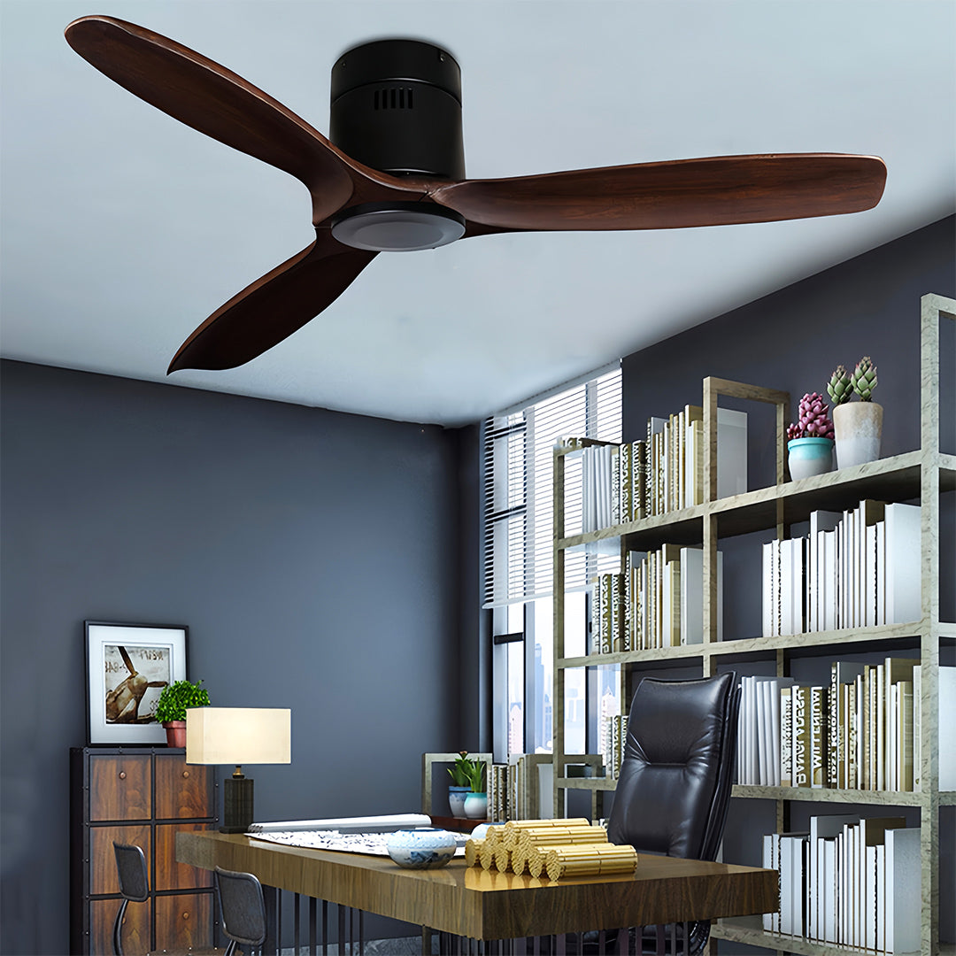 WINTHROP WOODEN TRIO CEILING FANDOLIER WITH ILLUMINATION