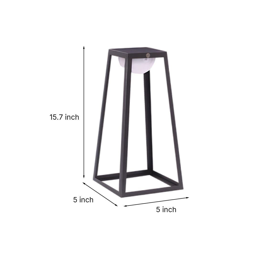 WINTHROP METAL OUTDOOR LANTERN WITH WATER-RESISTANT DESIGN