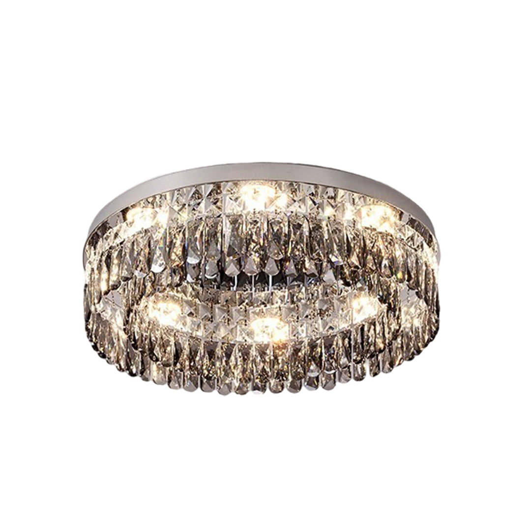 CHATEAUX LUMINAIRE CRYSTAL-ENCRUSTED CEILING FIXTURE