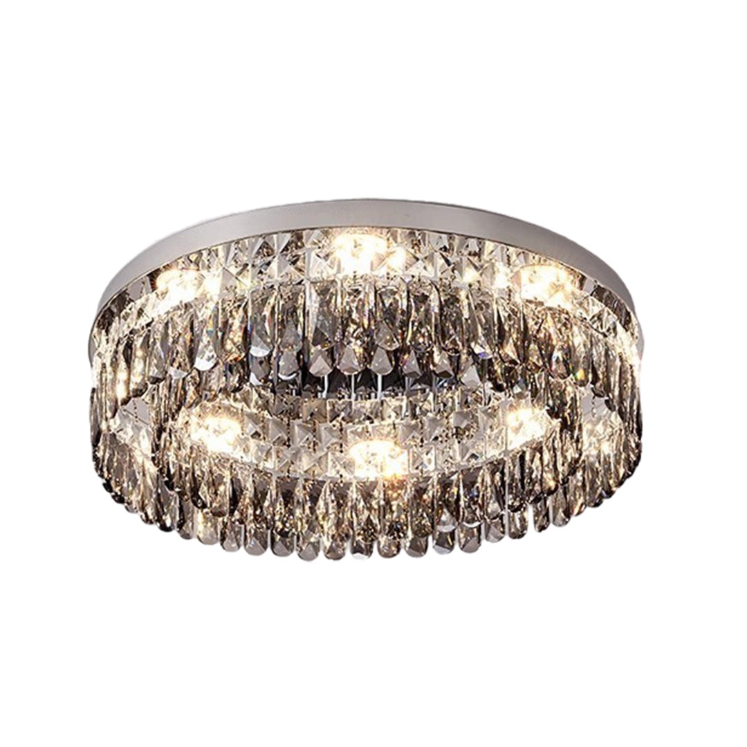 CHATEAUX LUMINAIRE CRYSTAL-ENCRUSTED CEILING FIXTURE