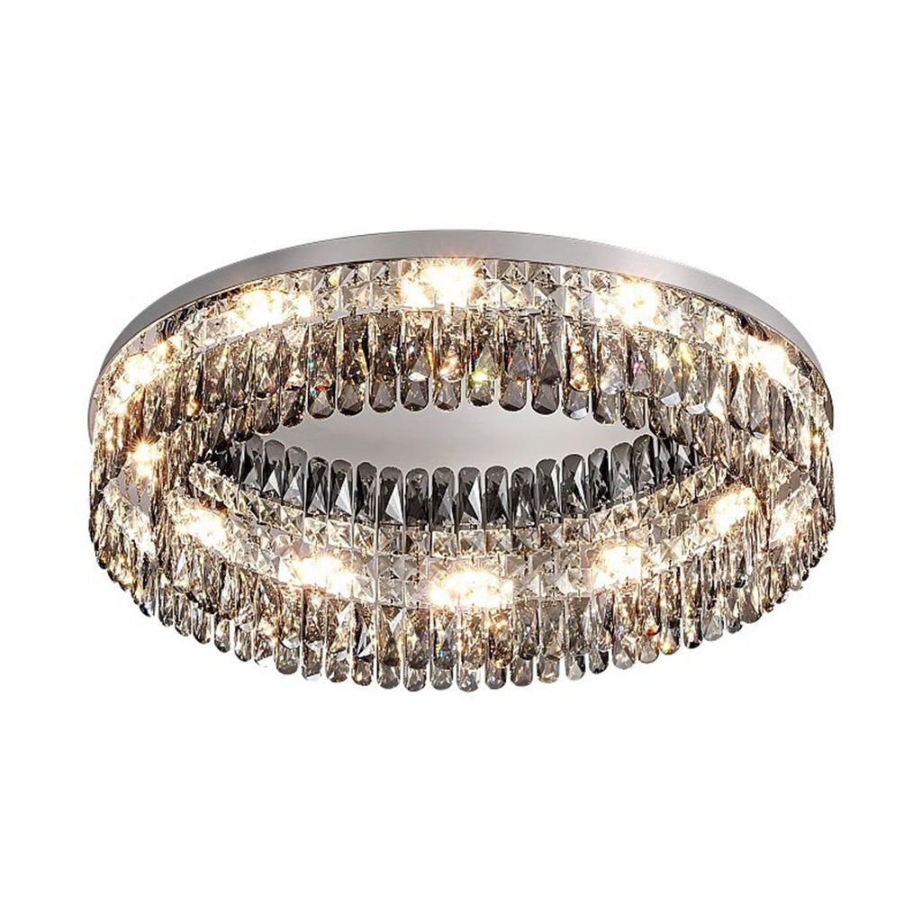 CHATEAUX LUMINAIRE CRYSTAL-ENCRUSTED CEILING FIXTURE