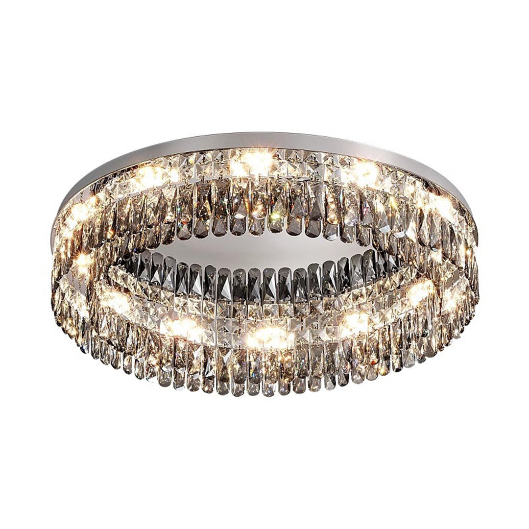 CHATEAUX LUMINAIRE CRYSTAL-ENCRUSTED CEILING FIXTURE